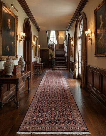 2' 7 x 16' 4 Tabriz Runner Rug