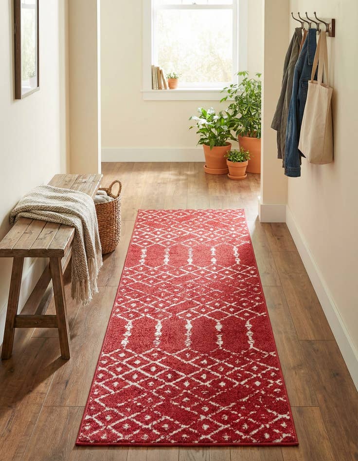 Detail image of 2' x 6' Paxon Trellis Runner Rug