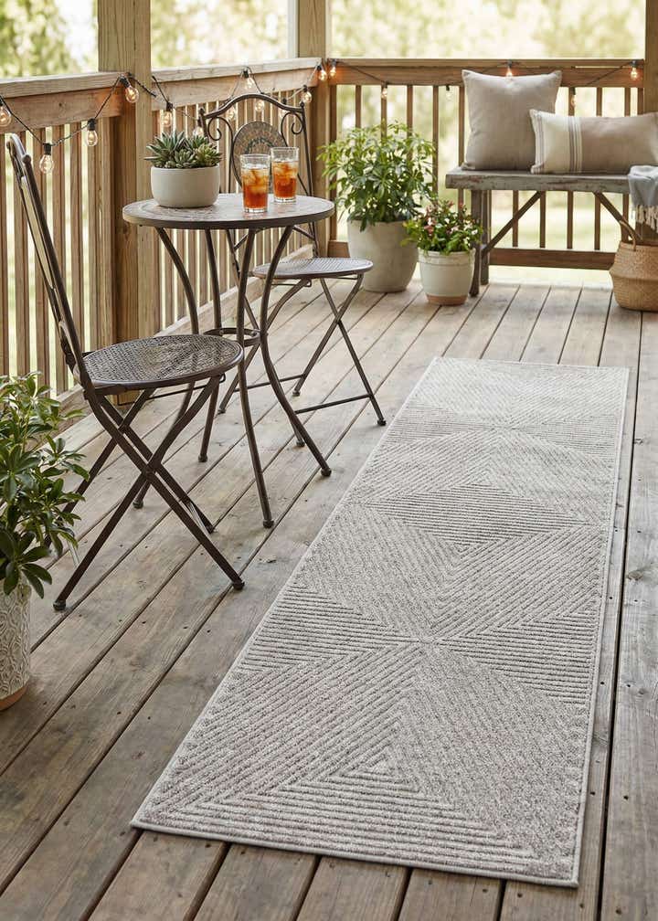 2' x 8' Easy-Clean Sabrina Soto Indoor / Outdoor Runner Rug