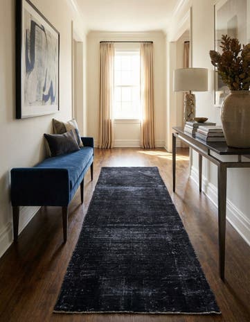 3' 7 x 9' 7 Hand Knotted Ultra Vintage Persian Wool Runner Rug