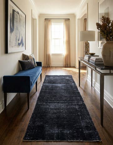 3' 7 x 9' 7 Hand Knotted Ultra Vintage Persian Wool Runner Rug