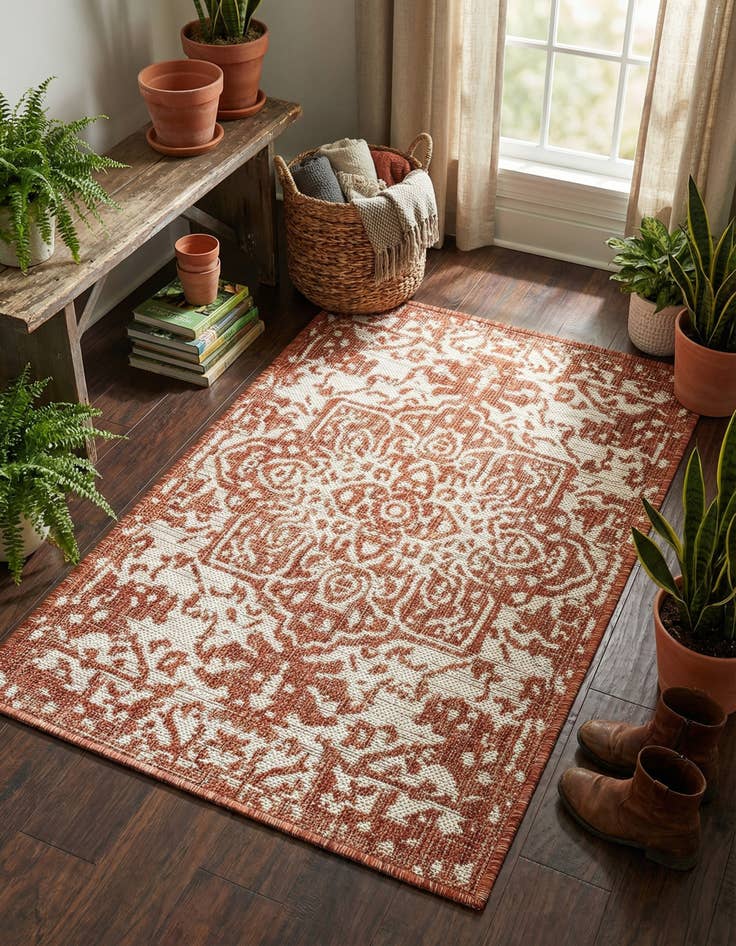 Detail image of 2' x 3'  Washable Jill Zarin Dubai Indoor / Outdoor Rug