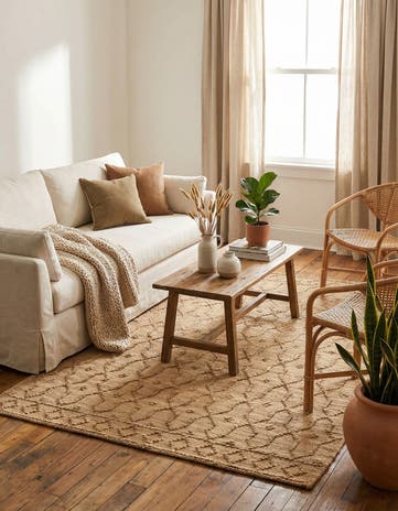 4' 1 x 6' 1 Hand Woven Larsa Jute Rug