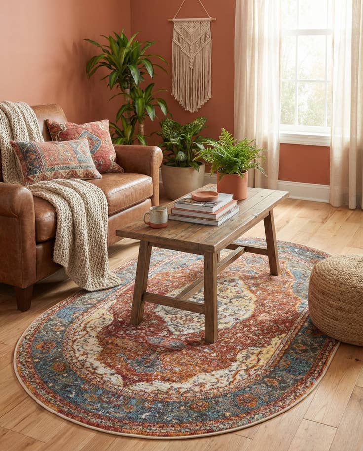 Detail image of 3' 3 x 5' 3 Santiago Oval Rug