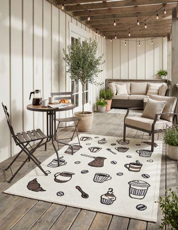 5' x 7' 7 Easy-Clean Indoor / Outdoor Rug