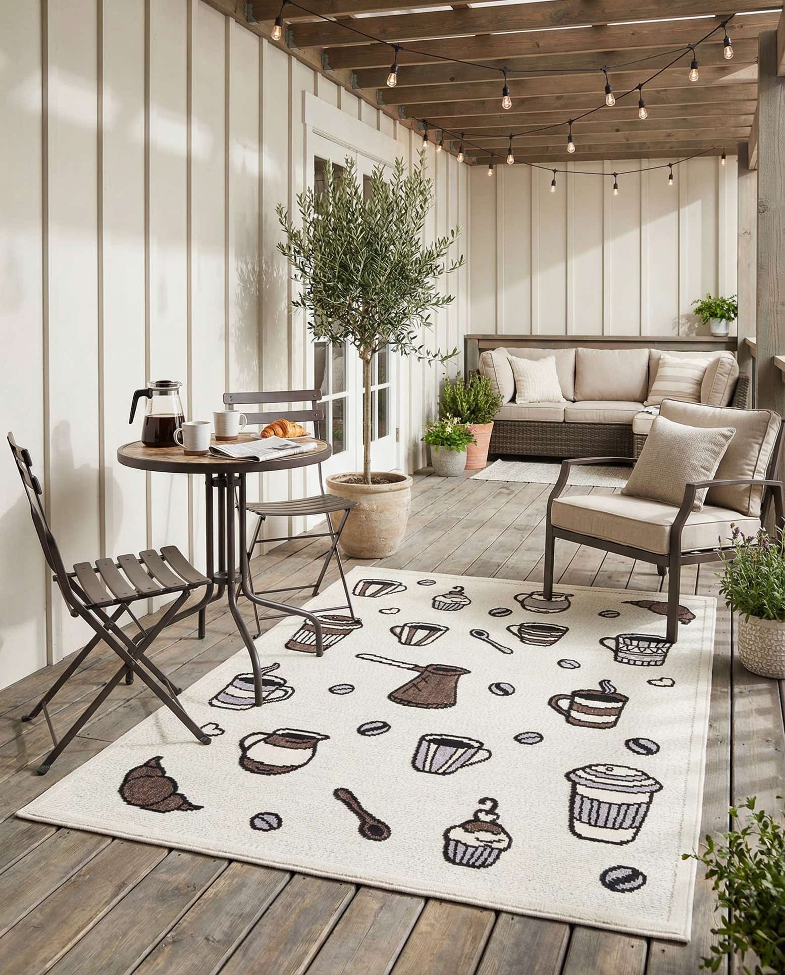5' x 7' 7 Easy-Clean Indoor / Outdoor Rug