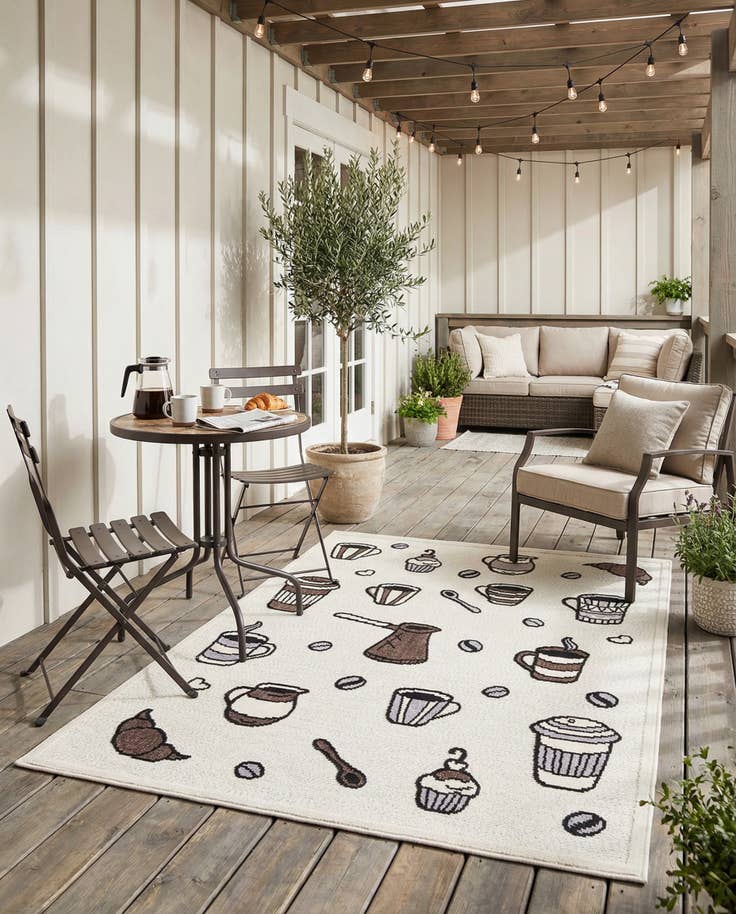 Detail image of 5' x 7' 7 Easy-Clean Indoor / Outdoor Rug