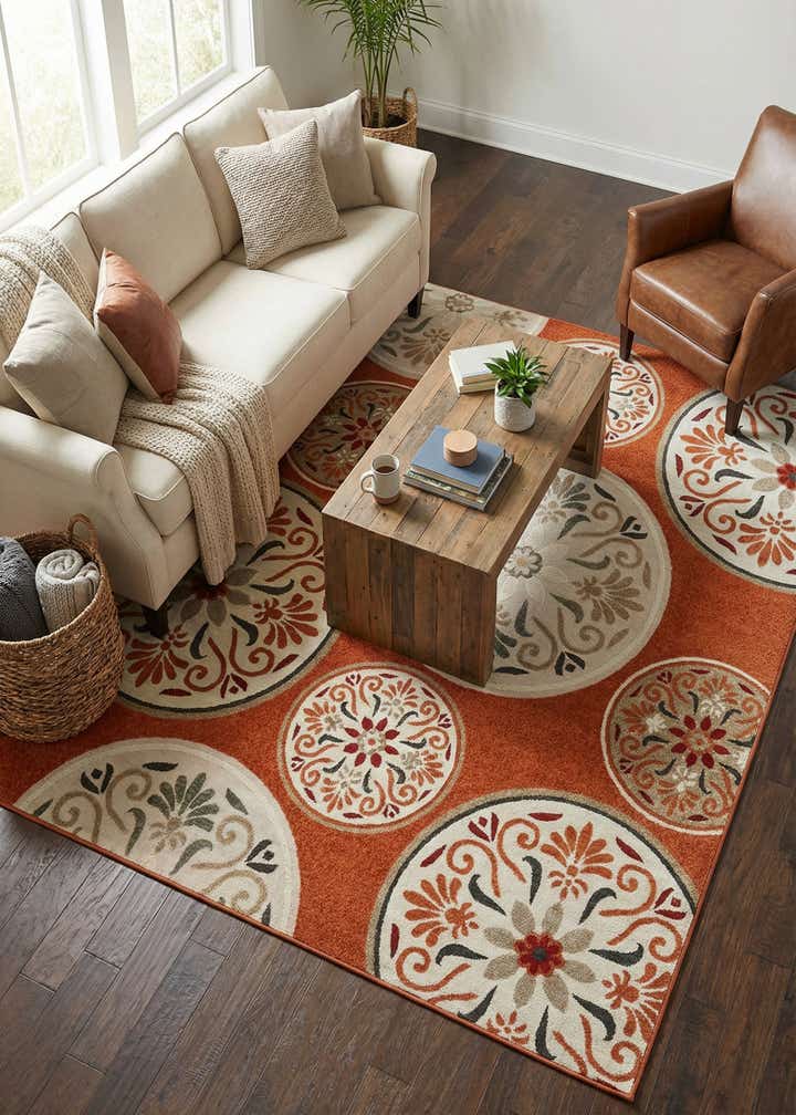 8' x 10' Easy-Clean Modern Indoor / Outdoor Rug