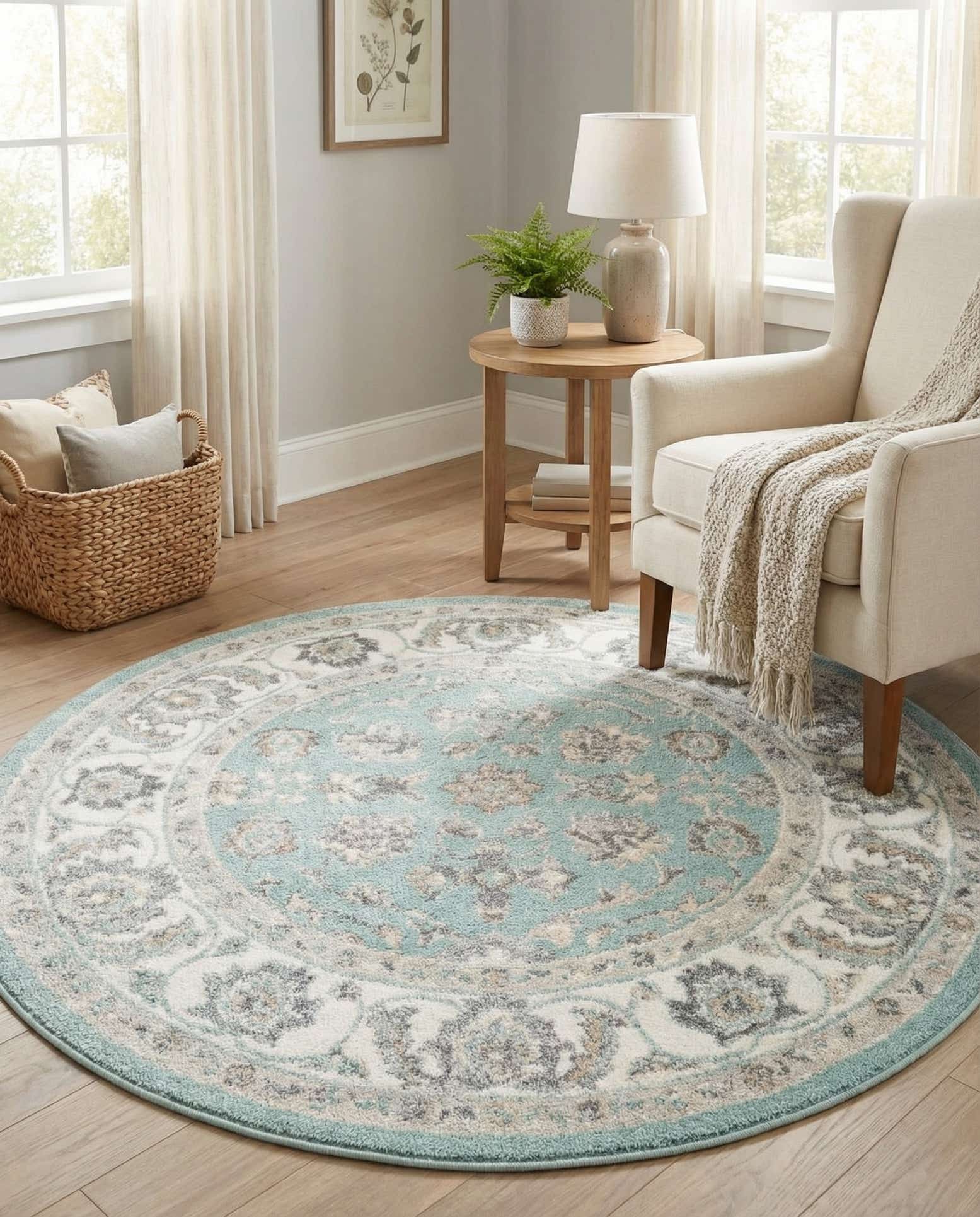 150cm x 150cm Aurelia Alfombra redondo
