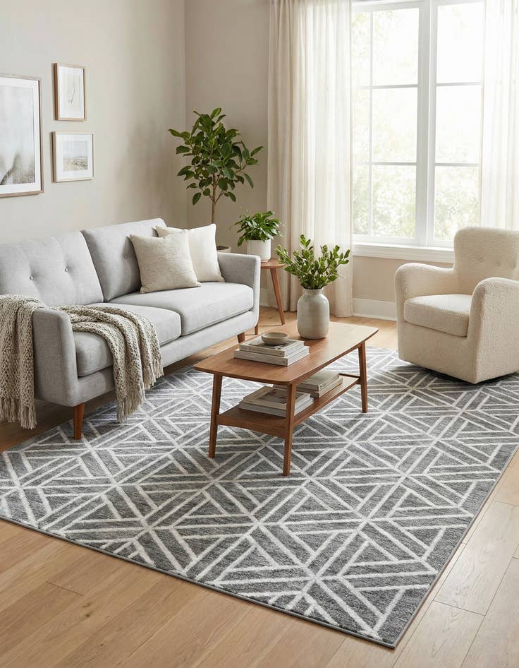 Detail image of 7' x 10' Lattice Trellis Rug