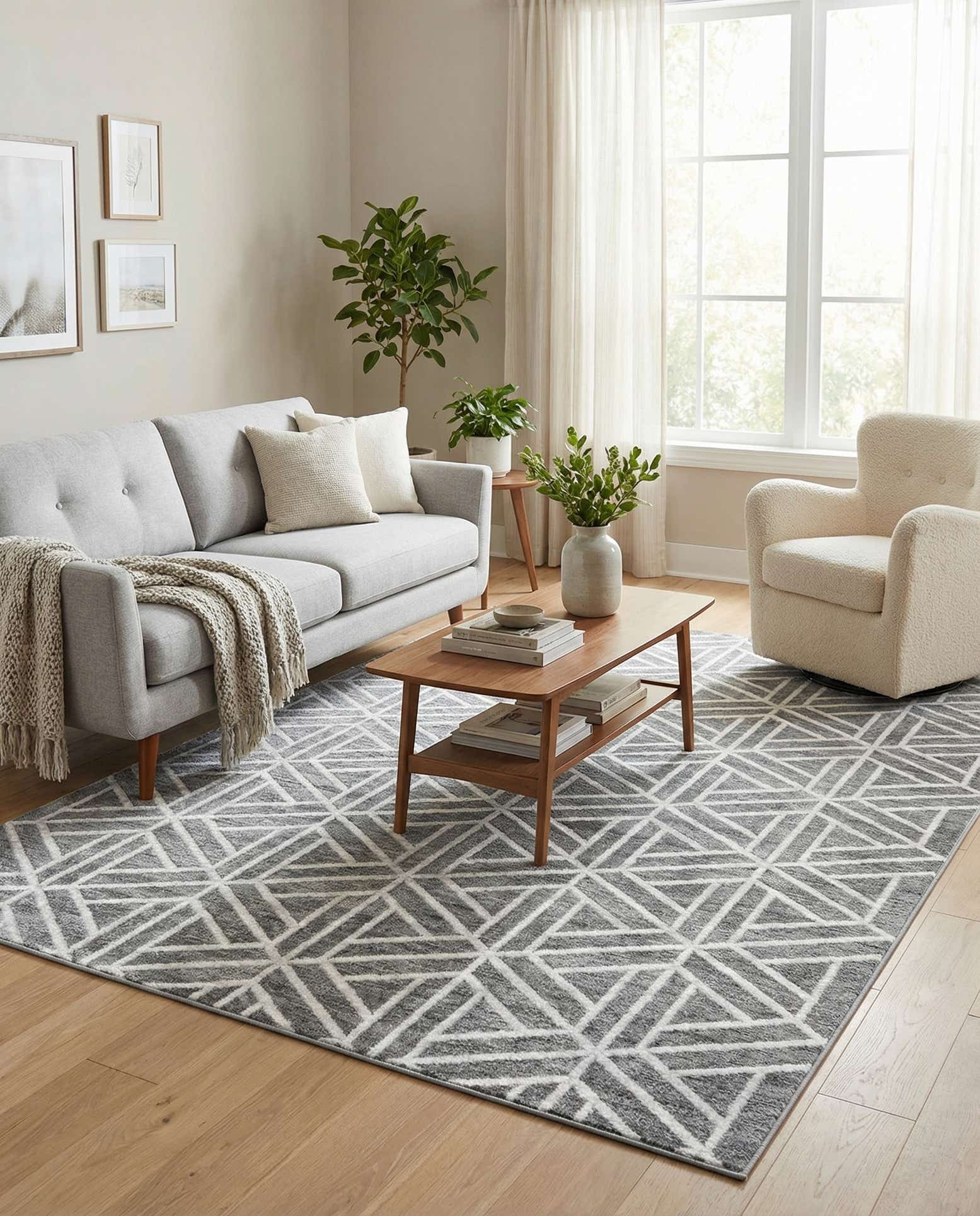7' x 10' Lattice Trellis Rug