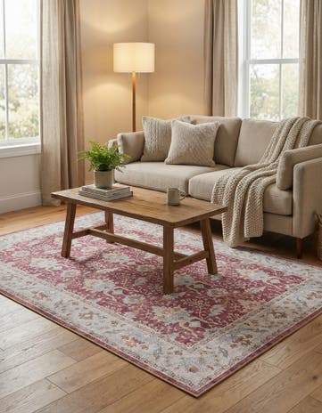 5' 1 x 8' Washable Timeless Rug