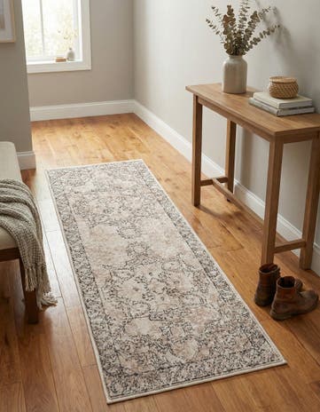 Ivory Oregon Runner Rug