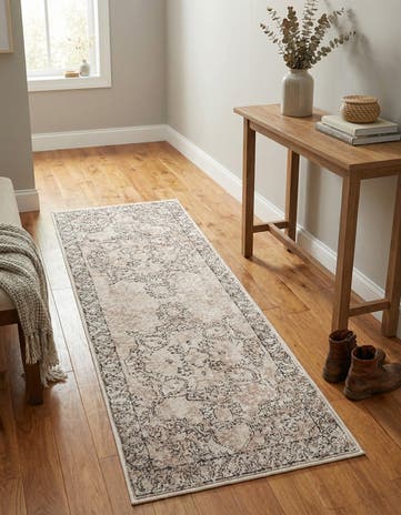 Ivory Oregon Runner Rug