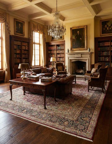 9' 9 x 12' 8 Kerman Wool Rug