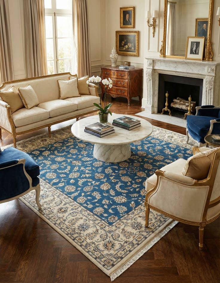 Detail image of 6' 7 x 6' 11 Nain Square Rug