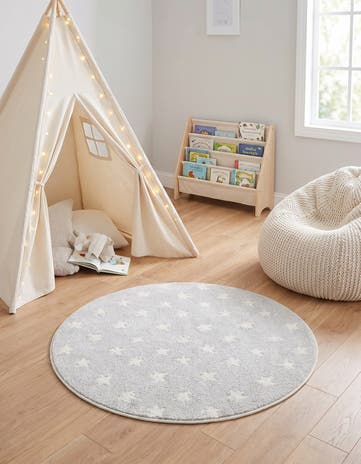 3' 3 x 3' 3 Whimsy Kids Round Rug