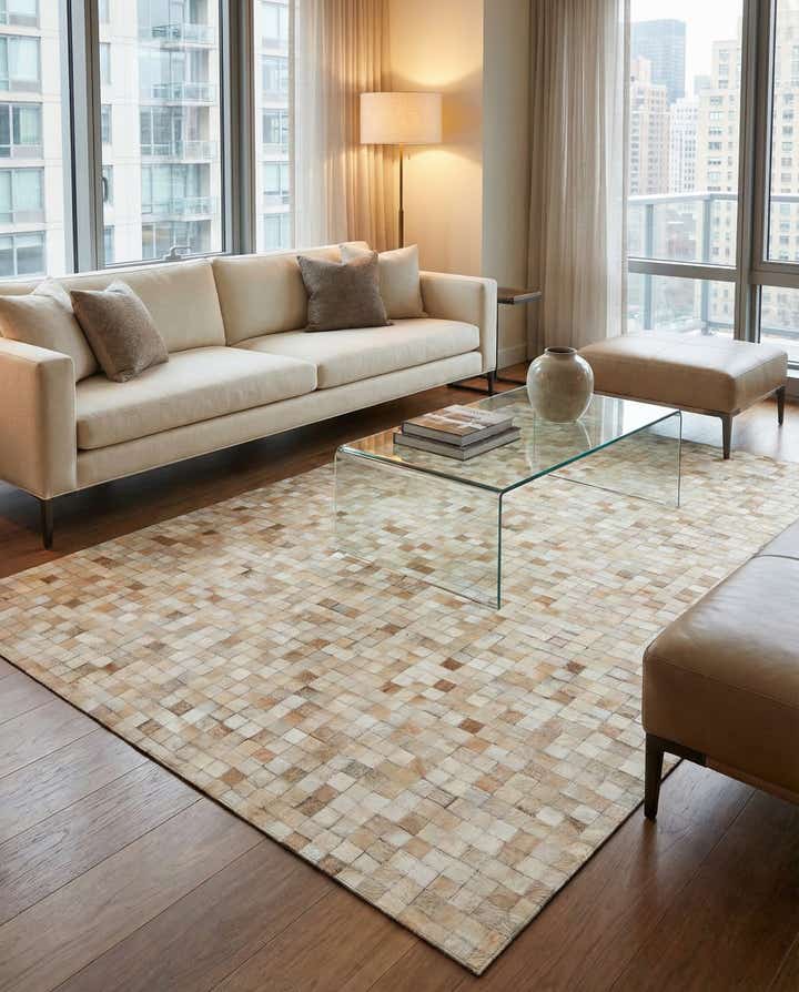 5' 2 x 8' Cowhide - Patchwork Rug