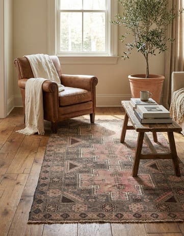 3' 6 x 6' 2 Hand Knotted Ultra Vintage Persian Wool Rug