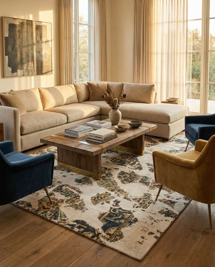 7' 4 x 10' 6 Hand Knotted Ultra Vintage Persian Wool Rug