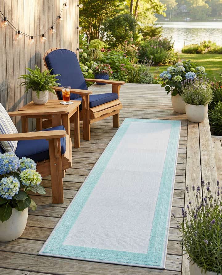2' x 10' Easy-Clean Aruba Indoor / Outdoor Runner Rug