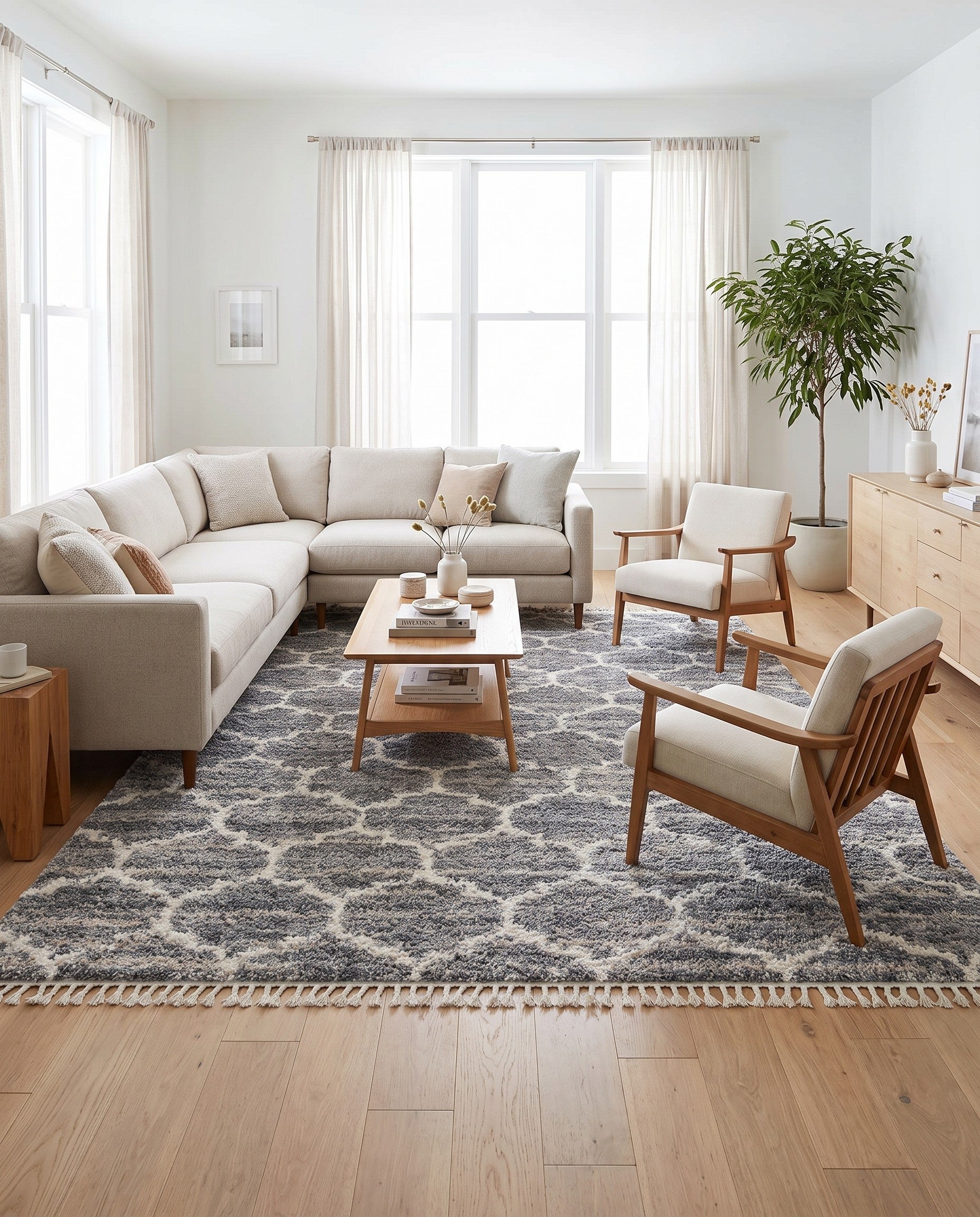Gray Athena Shag Rug