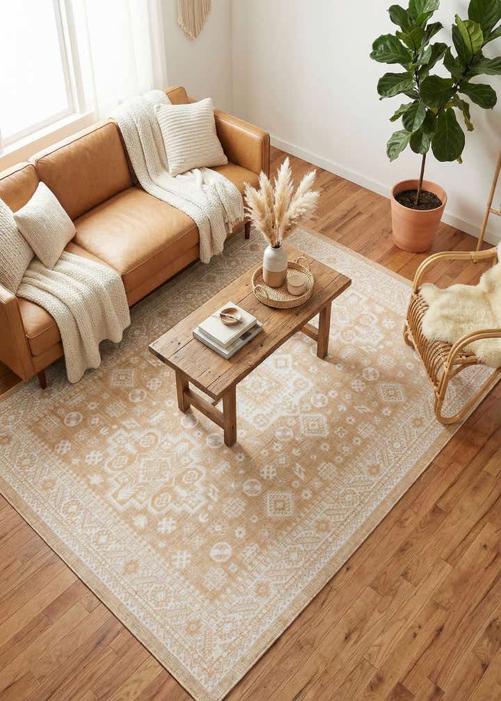 9' x 12' Easy-Clean Aztec Indoor / Outdoor Rug