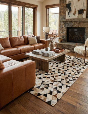 5' x 8' Cowhide - Patchwork Rug