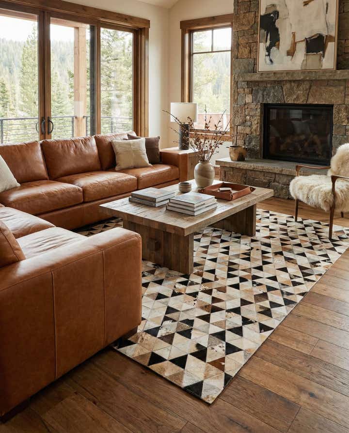 5' x 8' Cowhide - Patchwork Rug