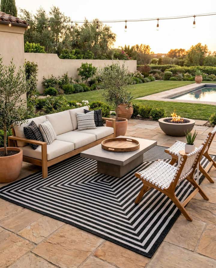 9' x 12' 2 Easy-Clean Sabrina Soto Prescott Indoor / Outdoor Rug
