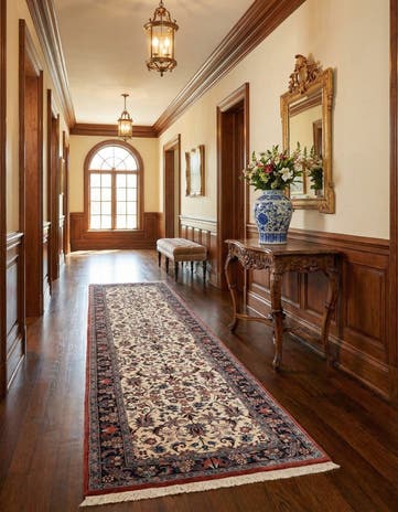 2' 5 x 8' 6 Bidjar With Silk Runner Rug