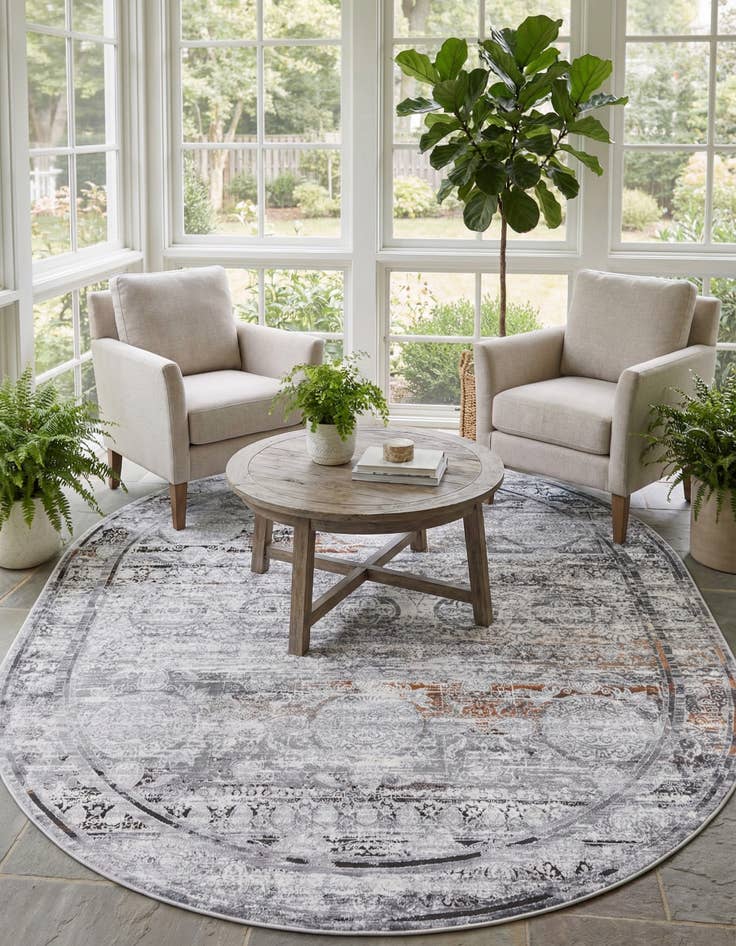 Detail image of 7' 10 x 10' Finsbury Oval Rug