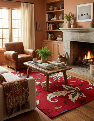 5' x 8' Agra Wool Rug