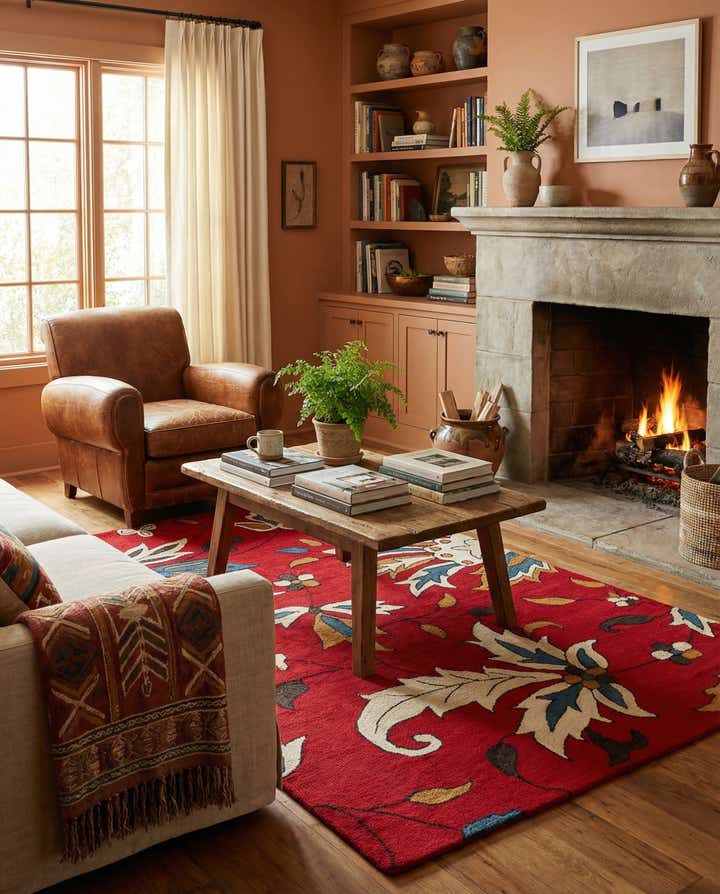 5' x 8' Agra Wool Rug