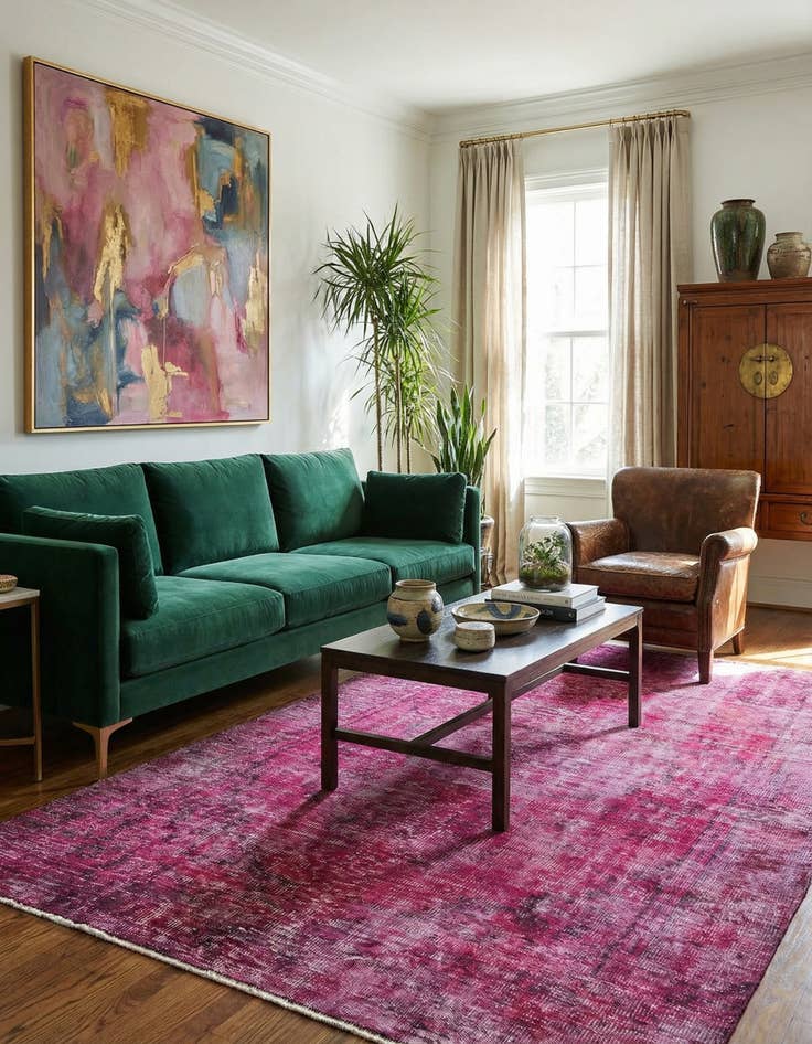 Detail image of 5' 3 x 9' 1 Ultra Vintage Wool Rug