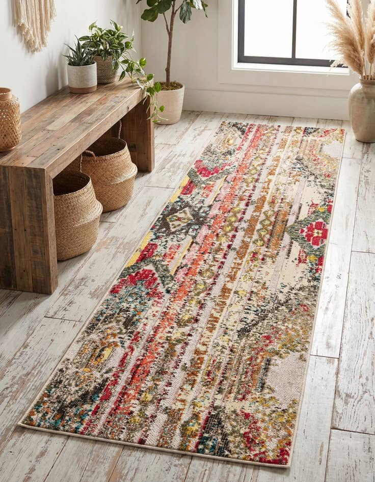 Detail image of 2' 7 x 10'  Washable Casablanca Indoor / Outdoor Runner Rug
