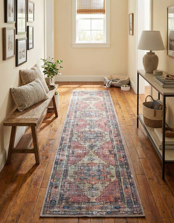 Detail image of 2' x 10'  Washable Maahru Runner Rug