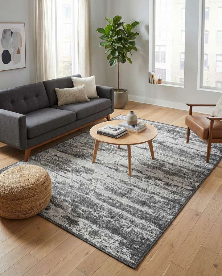 5' 3 x 8' Easy-Clean Modern Indoor / Outdoor Rug
