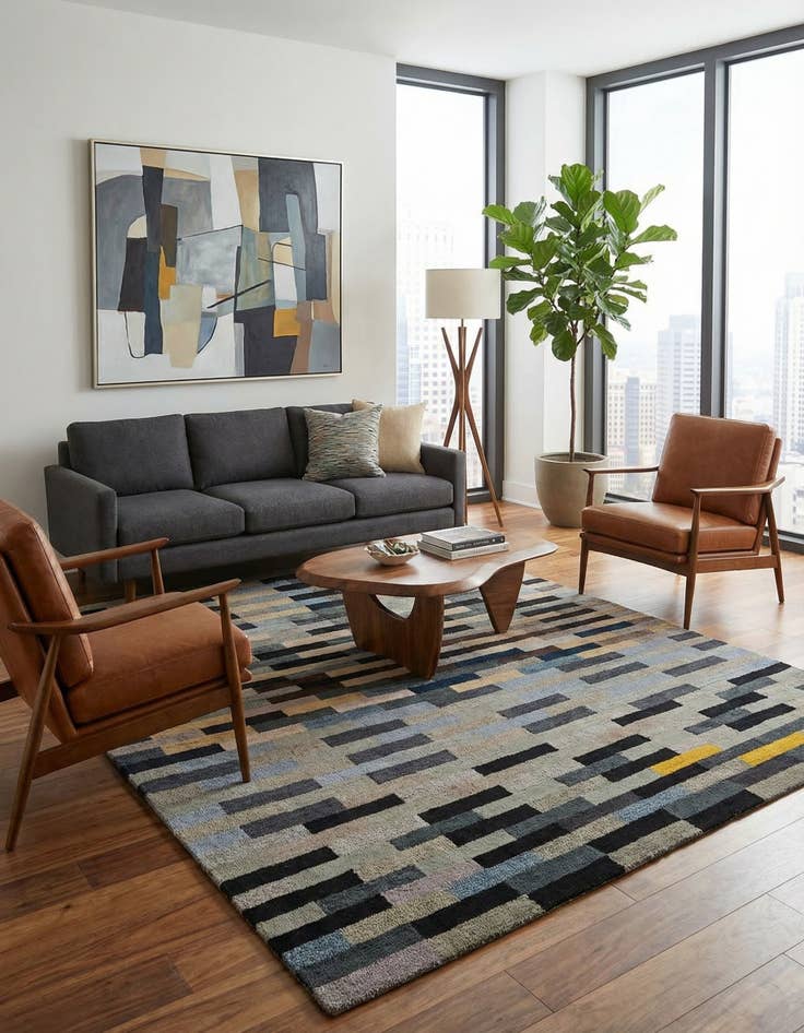 Detail image of 8' 1 x 10' 2 Luna Wool Rug