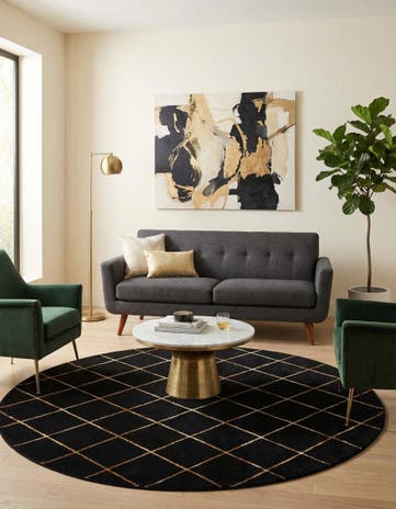 7' 10 x 7' 10 Vogue Geo Round Rug