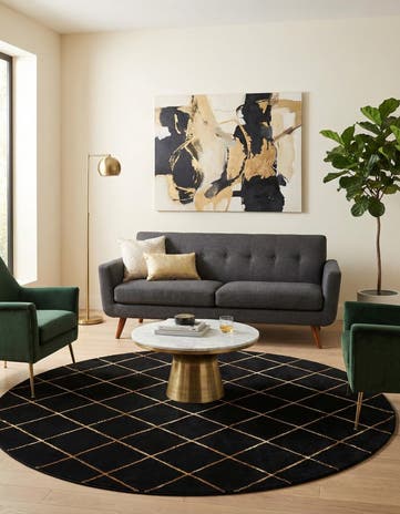7' 10 x 7' 10 Vogue Geo Round Rug