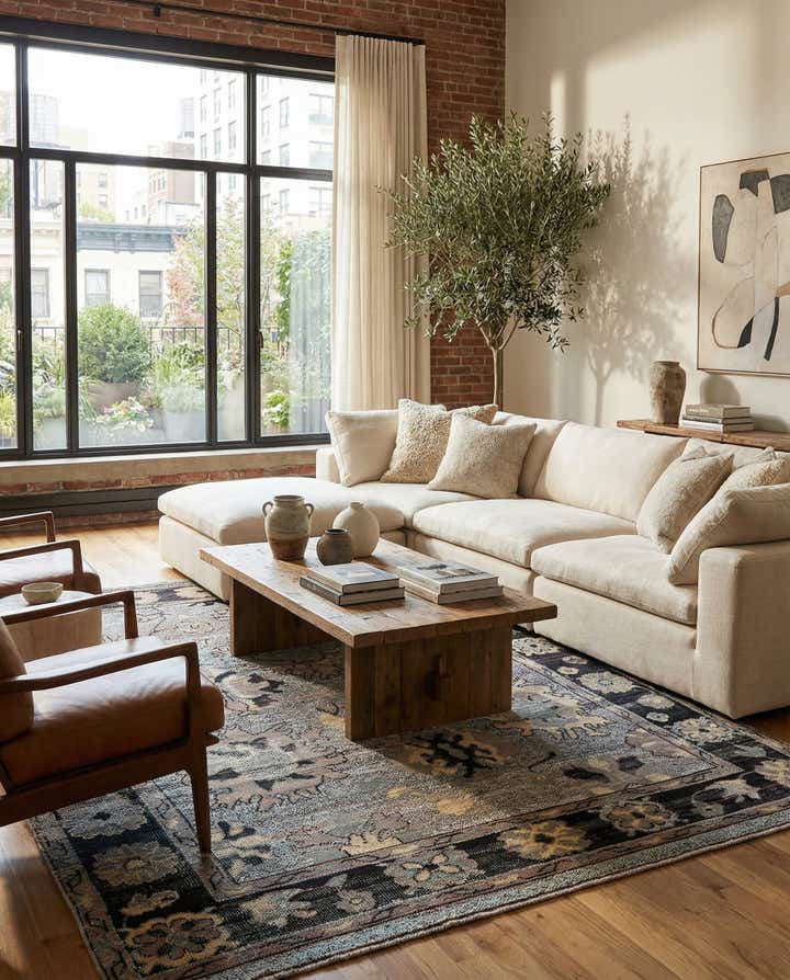 8' 7 x 11' 10 Hand Knotted Moroccan Wool Rug