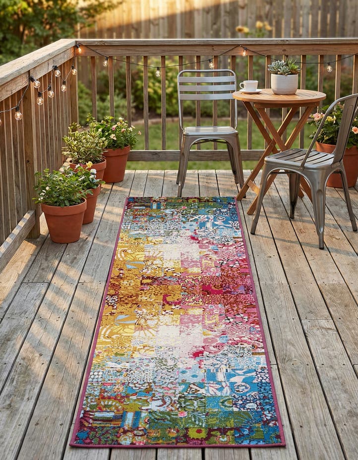 2' x 8' Easy-Clean Modern Indoor / Outdoor...