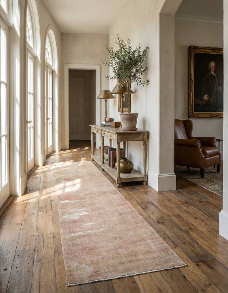 Detail image of 3' 1 x 12' 7  Hand Knotted Ultra Vintage Persian Wool Runner Rug