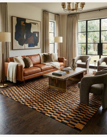 5' 1 x 7' 11 Cowhide - Patchwork Rug