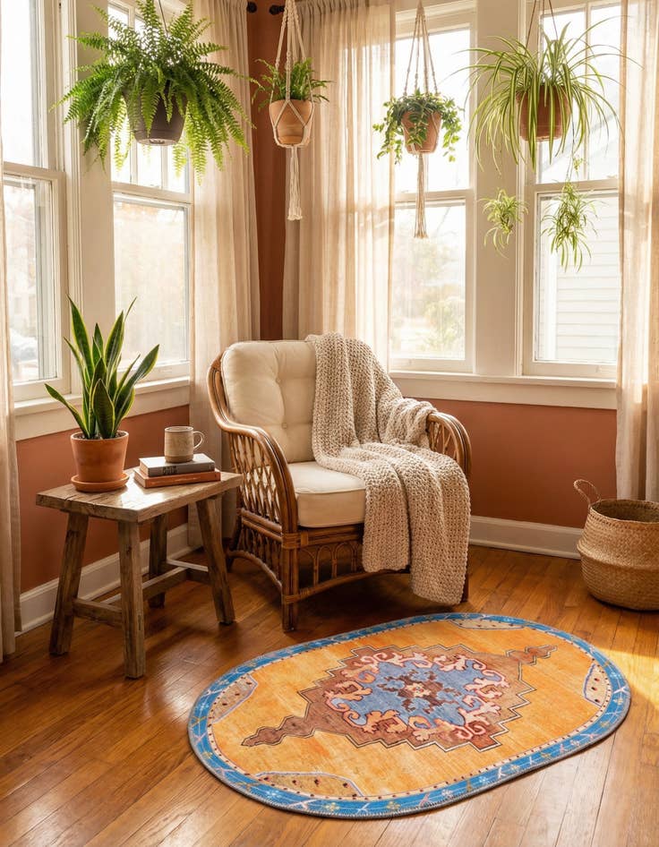 Detail image of 2' x 3' Timeless Oval Rug