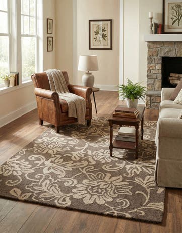 5' x 8' Agra Wool Rug