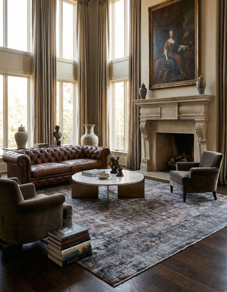 Detail image of 9' 5 x 13' 1 Vintage Royal Wool Rug