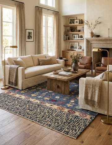 5' 4 x 8' 5 Hand Knotted Darya Rug