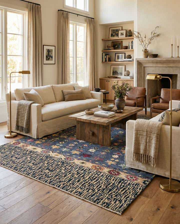 5' 4 x 8' 5 Hand Knotted Darya Rug